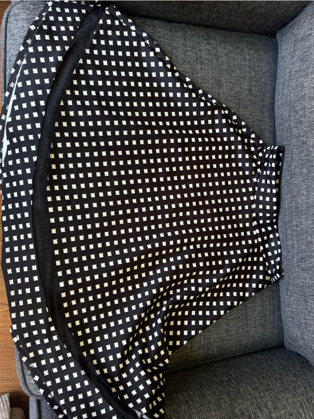 Faith and Joy Black and White Checkered Skater Skirt
